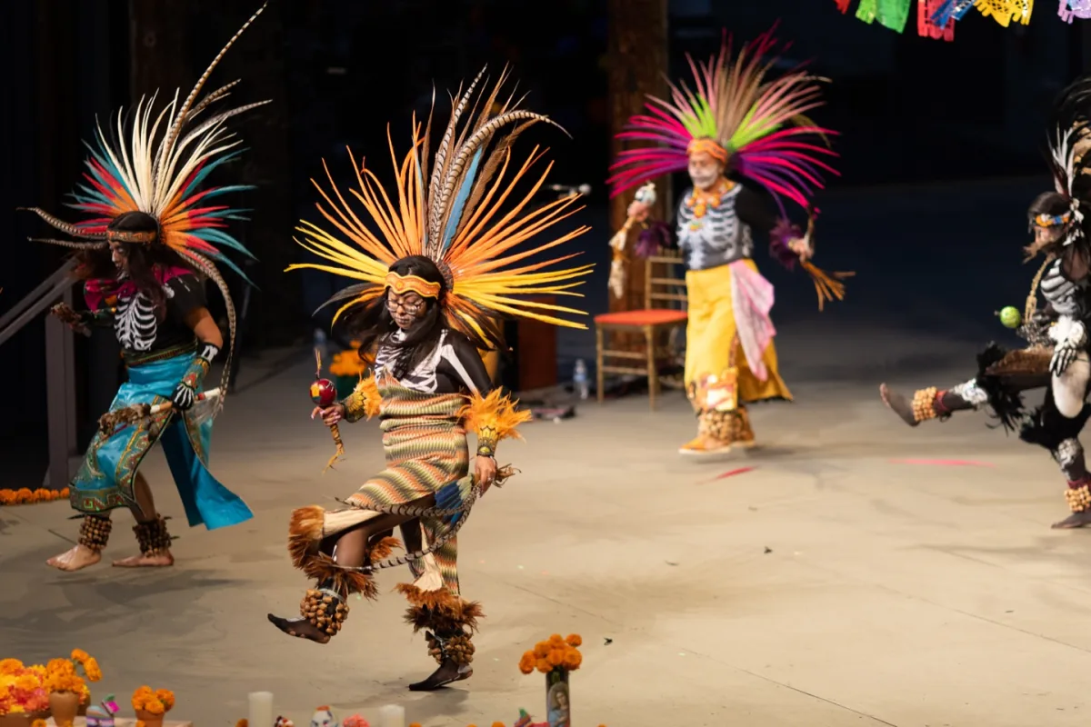 Dancers at the AXIS Day of the Dead celebration